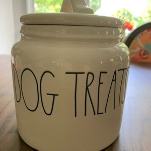Rae Dunn dog treats jar